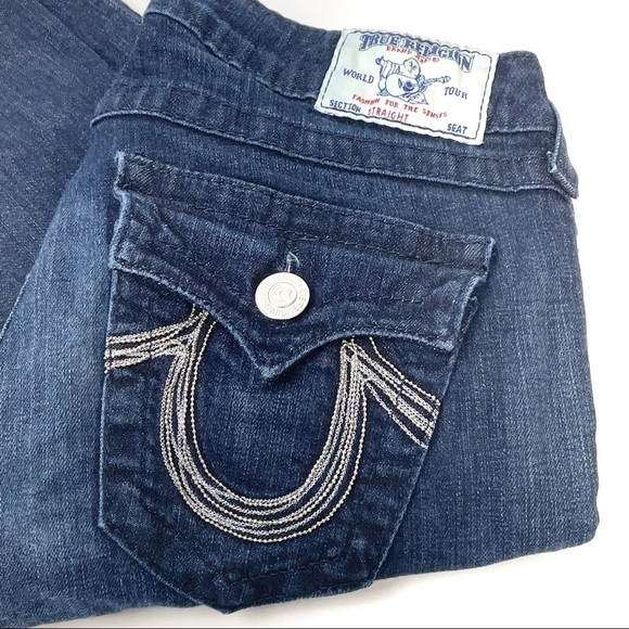 True Religion Dark Wash Straight Jeans – SZ 28 - Picture 8 of 13